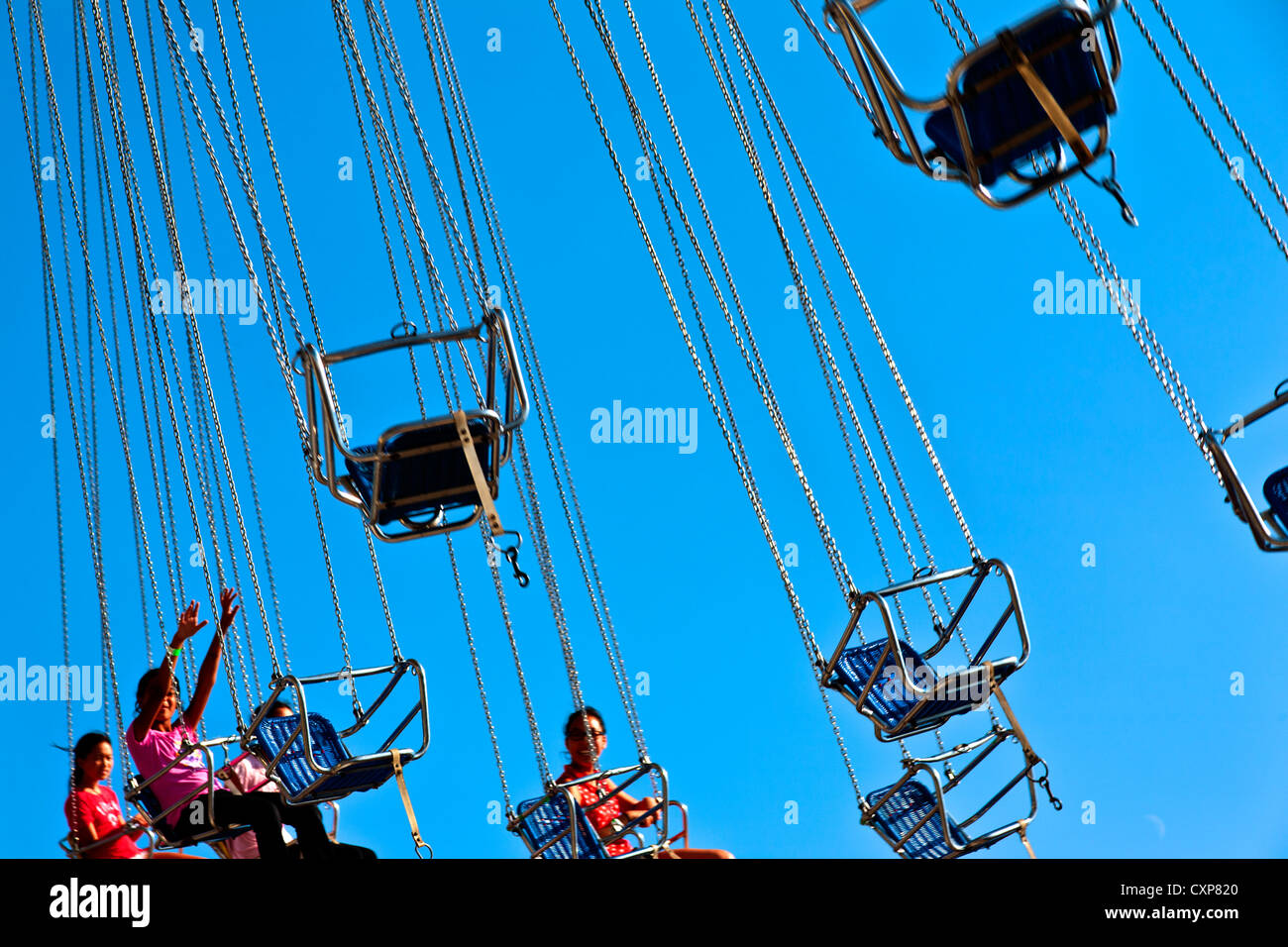 Canadian National Exhibition 2012 Toronto ON Canada. Swing ride Stock Photo