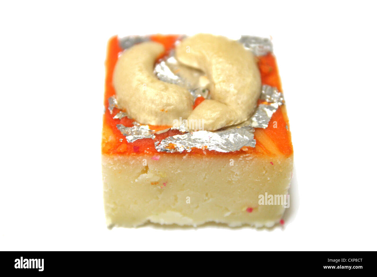 Indian sweet , Burfi Stock Photo