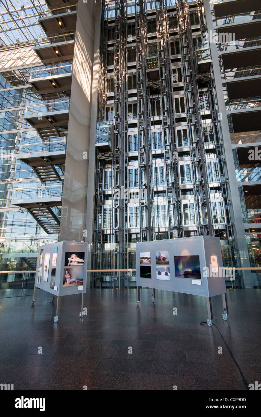 Art gallery in the Sanomatalo, Helsinki, Finland Stock Photo Alamy