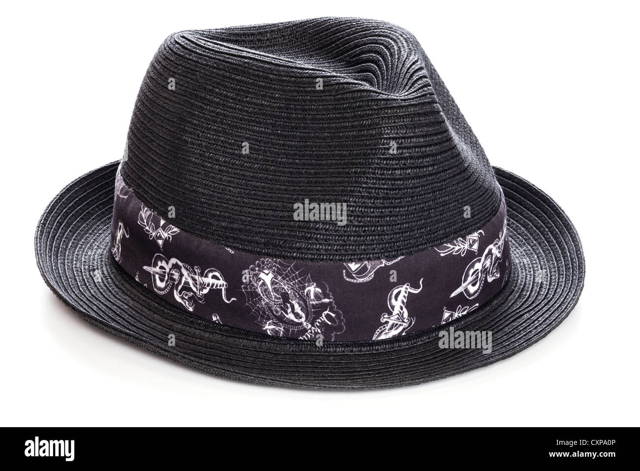 Trilby hat black High Resolution Stock 