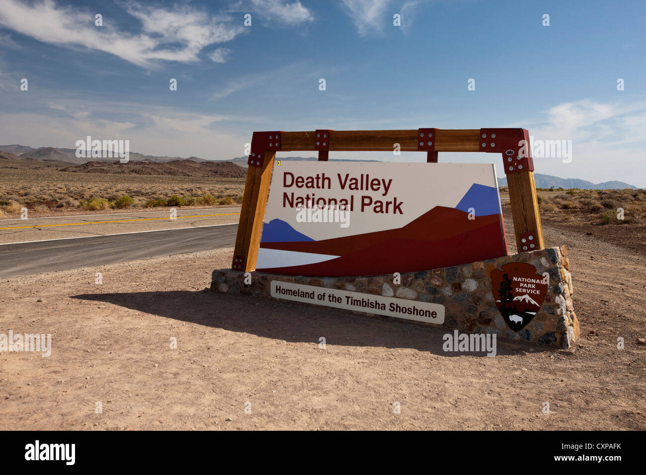 Death valley national park sign hi-res stock photography and images - Alamy