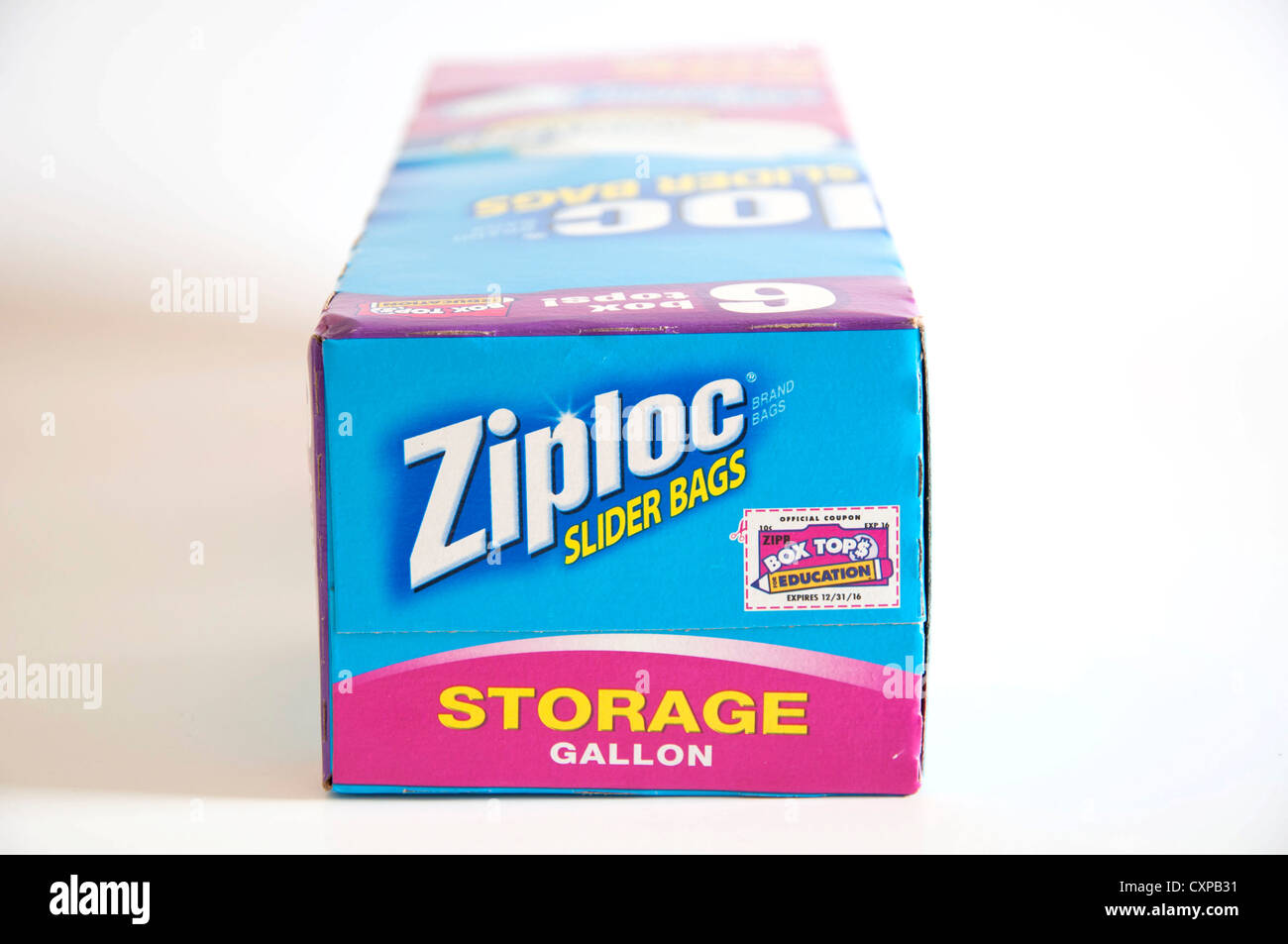 Ziploc plastic bag food storage Stock Photo