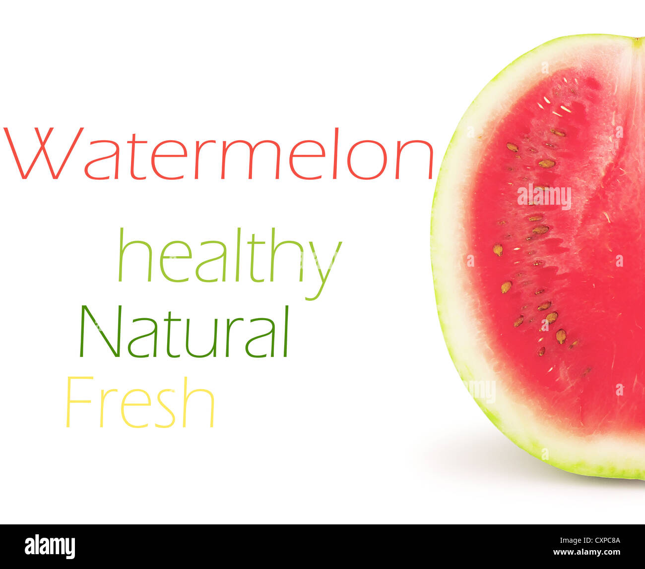 Watermelon isolated on white background Stock Photo - Alamy