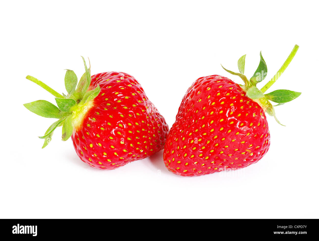 The fresh strawberry isolated on white background Stock Photo - Alamy