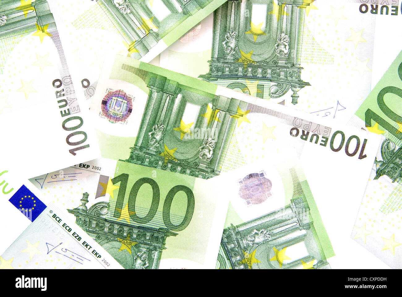 finance background with stack of european banknotes Stock Photo - Alamy