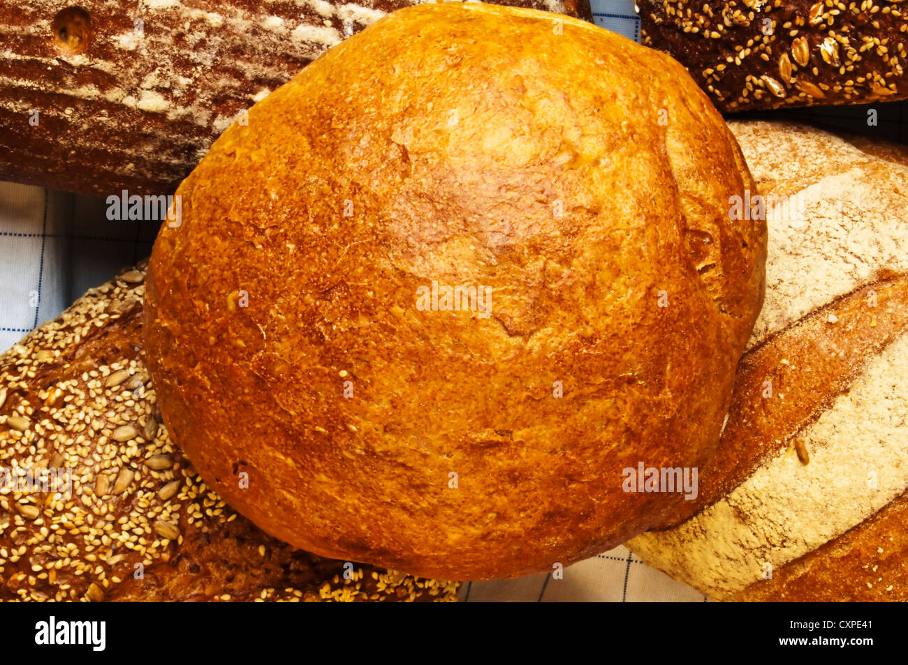 crispy German farmer bread Stock Photo