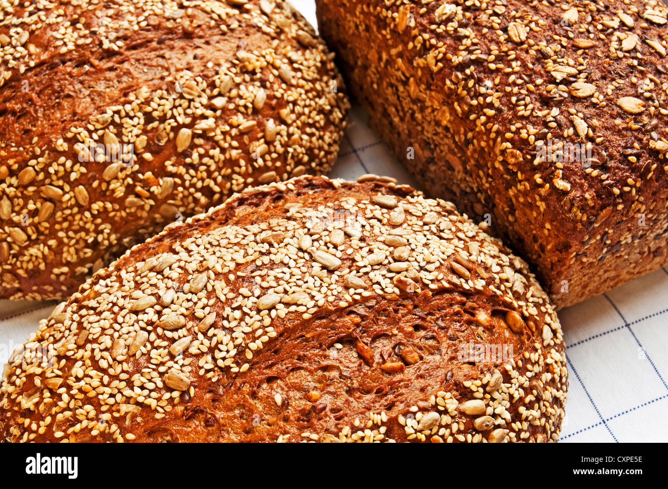 German whole grain bread Stock Photo