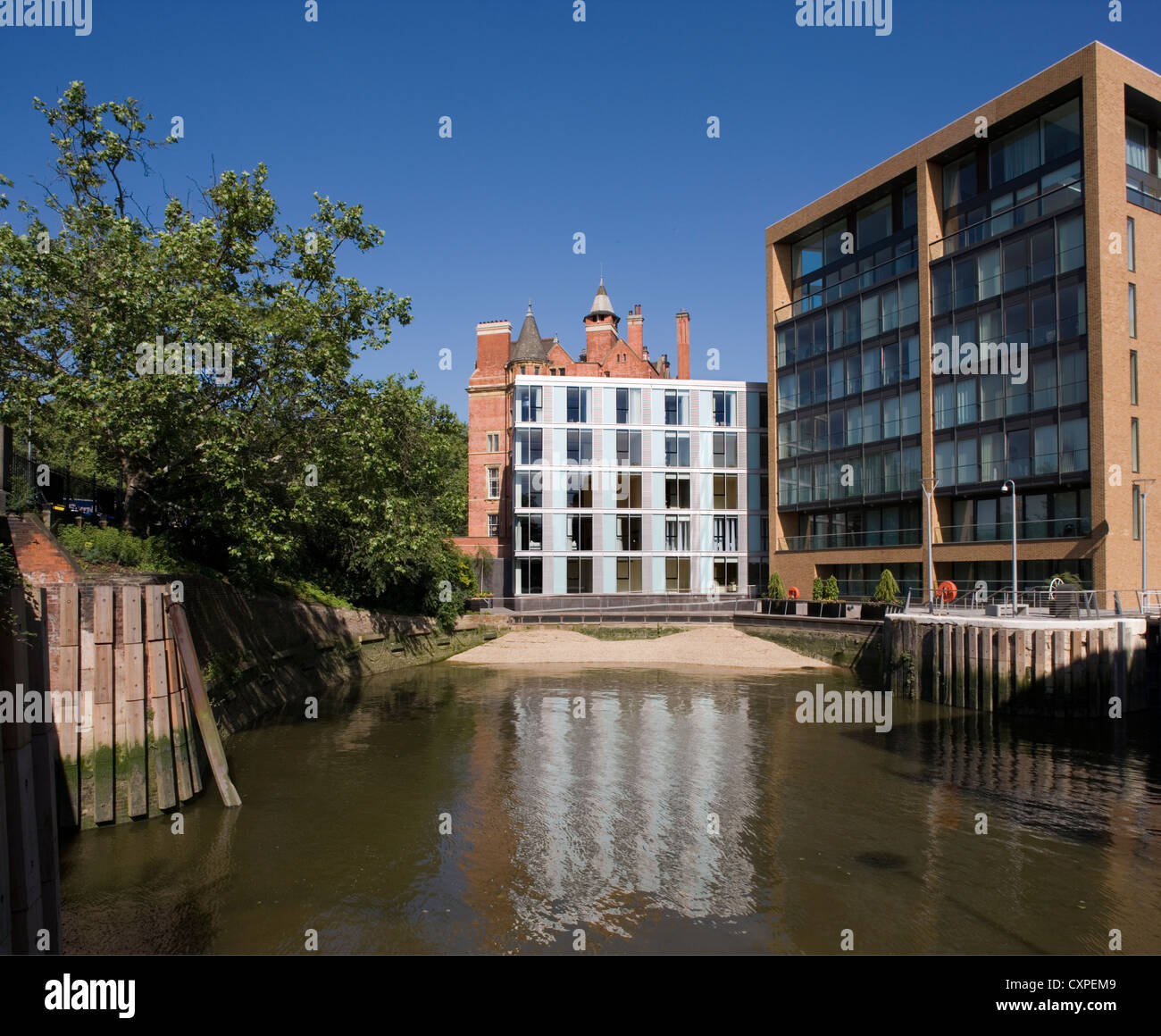 Contemporary London apartments Stock Photo Alamy