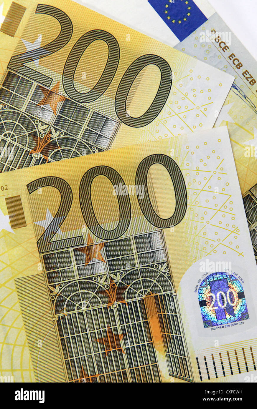 200 euro,banknote,banknotes € 200,= Stock Photo