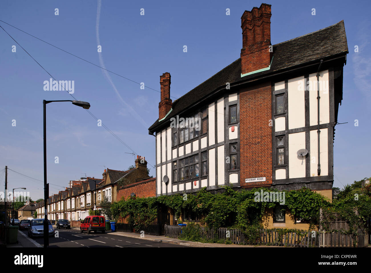 Walworth Housing Estate, London, United Kingdom. Architect Unknown, 1907. Victorian neoTudor