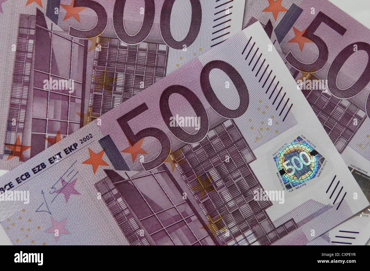 500 euro,banknote,banknotes Stock Photo