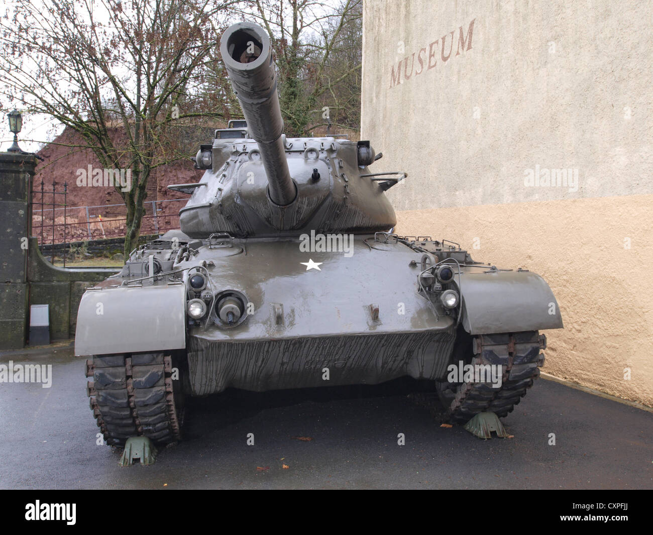 M47 Patton at Diekirch, Luxembourg Stock Photo