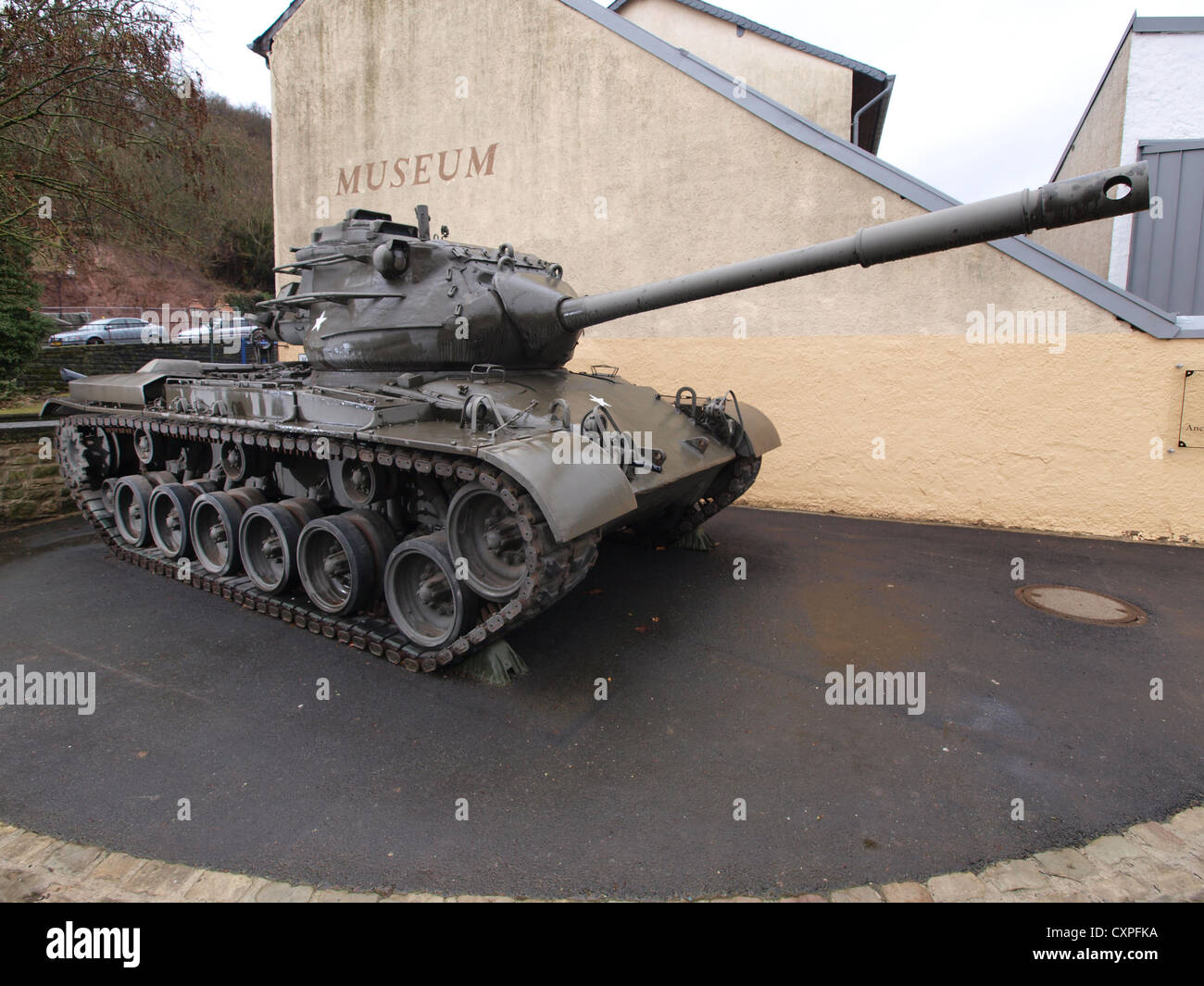 M47 Patton at Diekirch, Luxembourg Stock Photo
