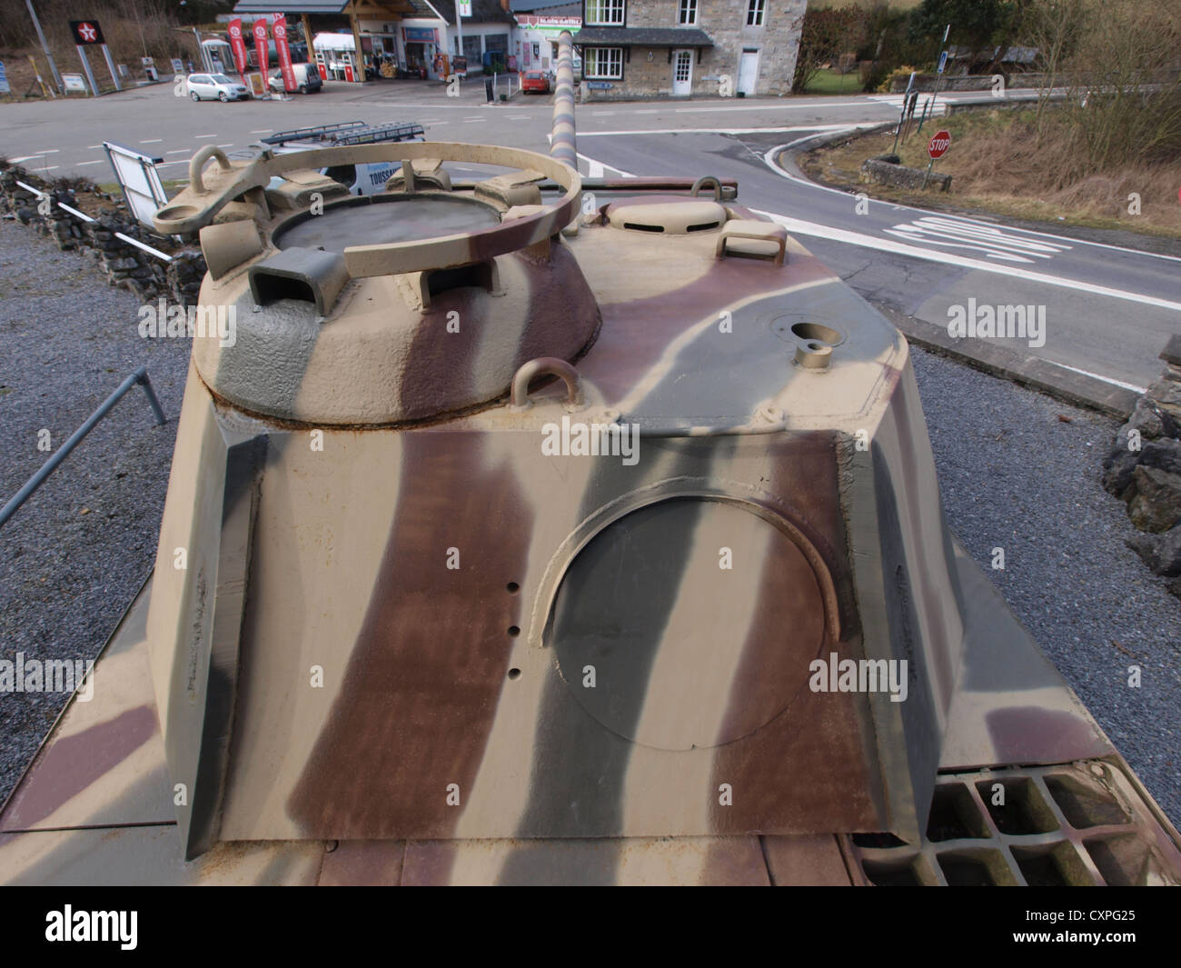 Panther type G (Sd.Kfz. 171) near Celles, Belgium Stock Photo