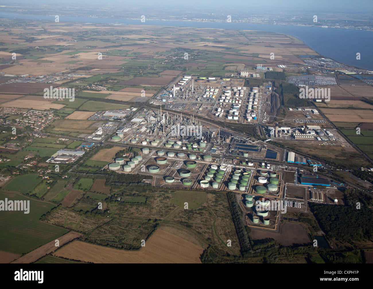 humber refineries humberside Stock Photo