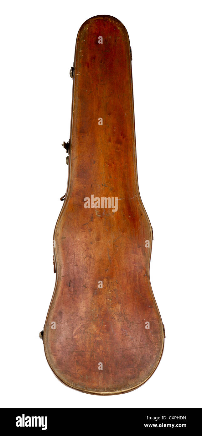Wooden violin box Stock Photo Alamy