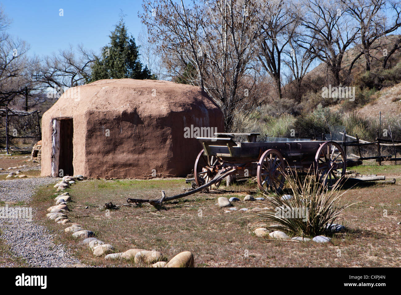 Salmon Ruins & Heritage Park, Ancient Chacoan archaeological ruin site, New Mexico Stock Photo