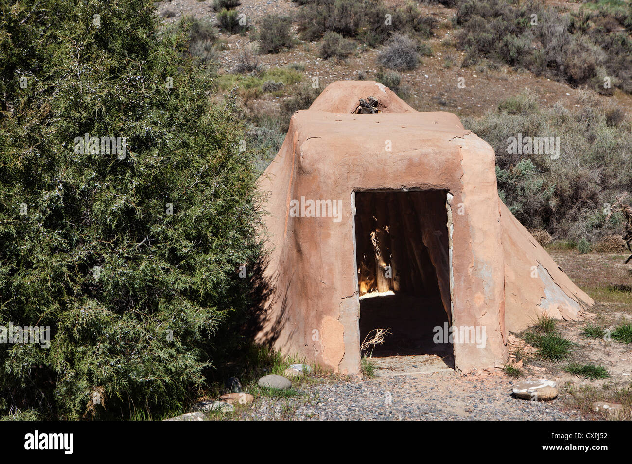 Salmon Ruins & Heritage Park, Ancient Chacoan archaeological ruin site, New Mexico Stock Photo