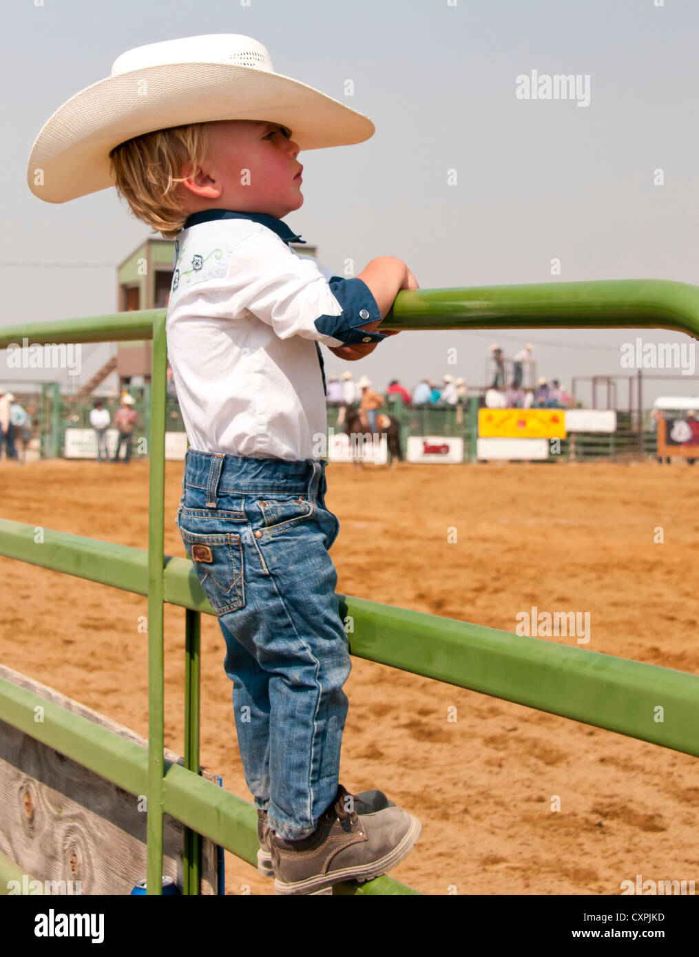 Cowboy kids dressed in western attire at Rodeo, Bruneau, Idaho, USA Stock  Photo - Alamy