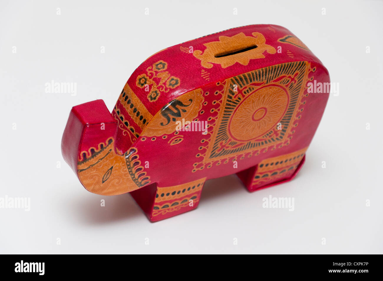 Elephant shape money savings box Stock Photo Alamy