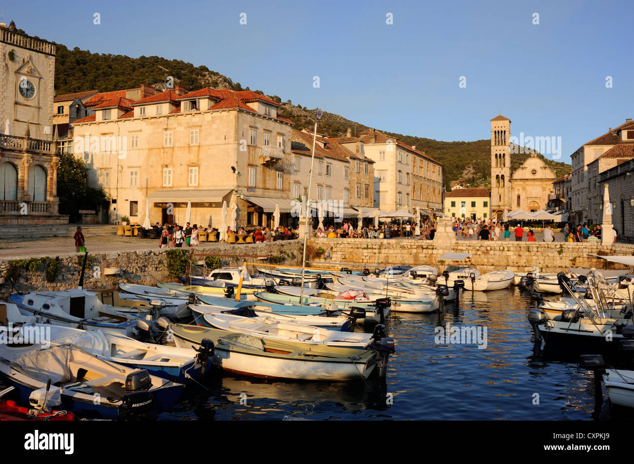 Croatia, Dalmatia, Hvar island, Hvar town Stock Photo