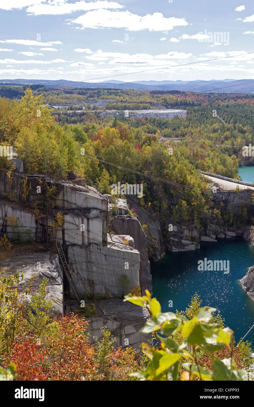 Granite quarry, Rock of Ages Granite Quarry, Barre Vermont, USA Stock ...