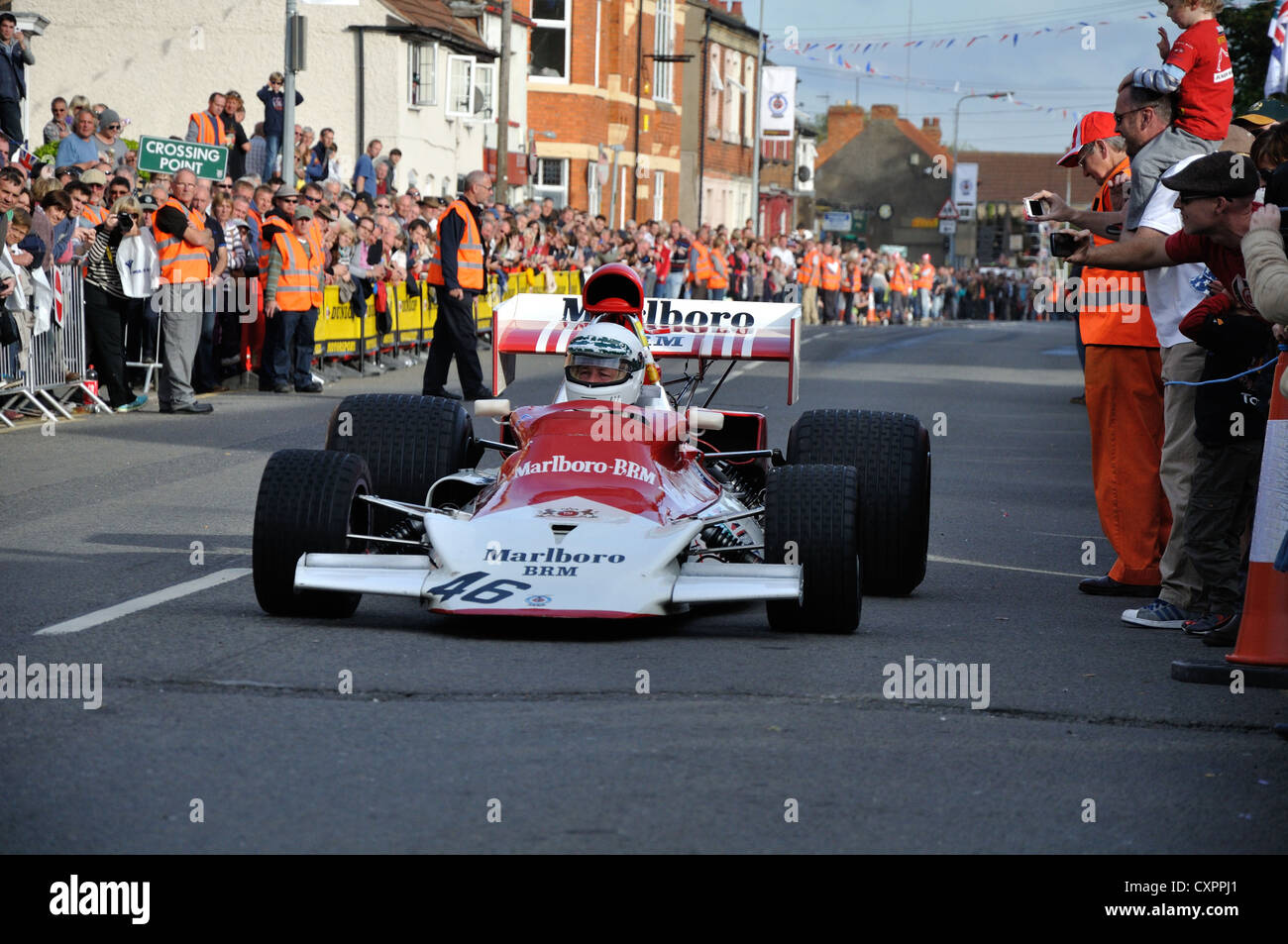 A Marlboro BRM during the BRM Celebration Day in Bourne, Lincolnshire celebrating the 50th Anniversary of BRM Winning the 1962 G Stock Photo