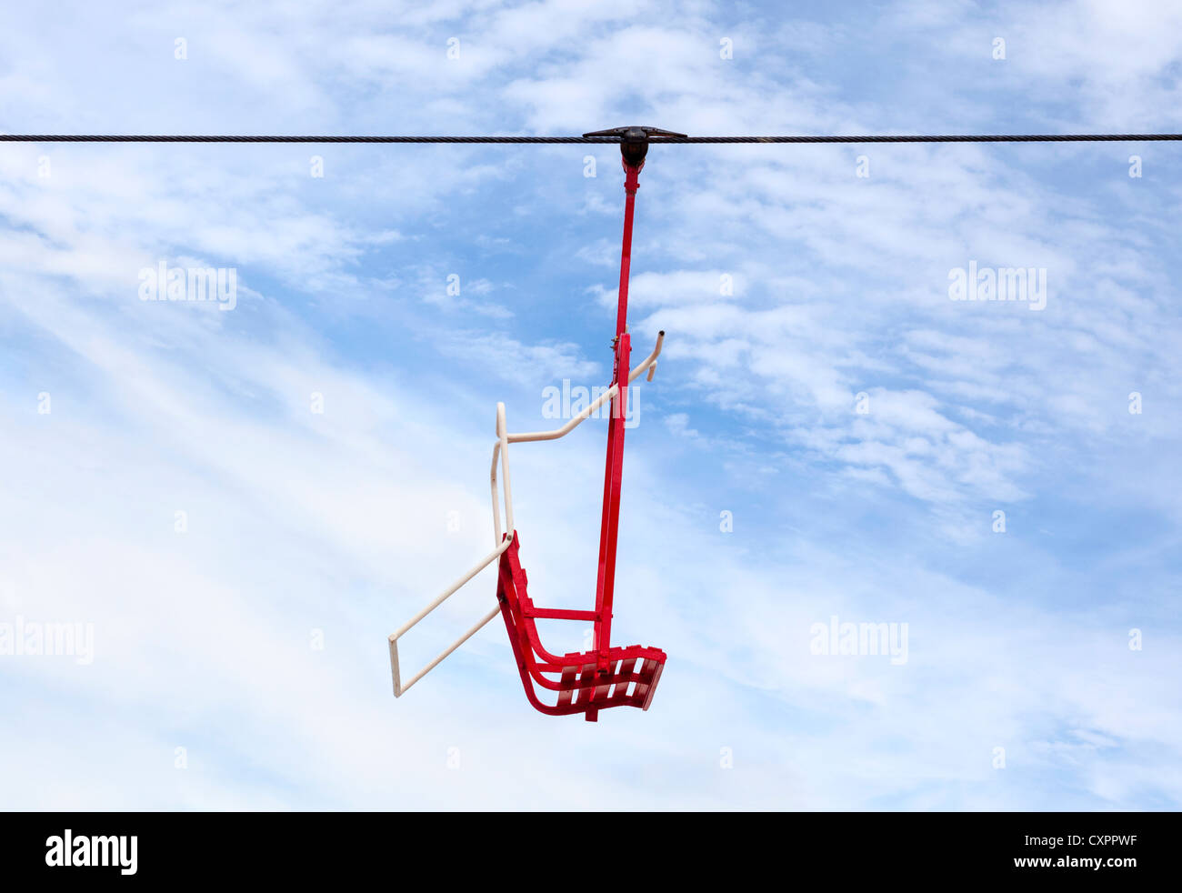 Amusement Park Ski Lift Ride Stock Photo - Alamy