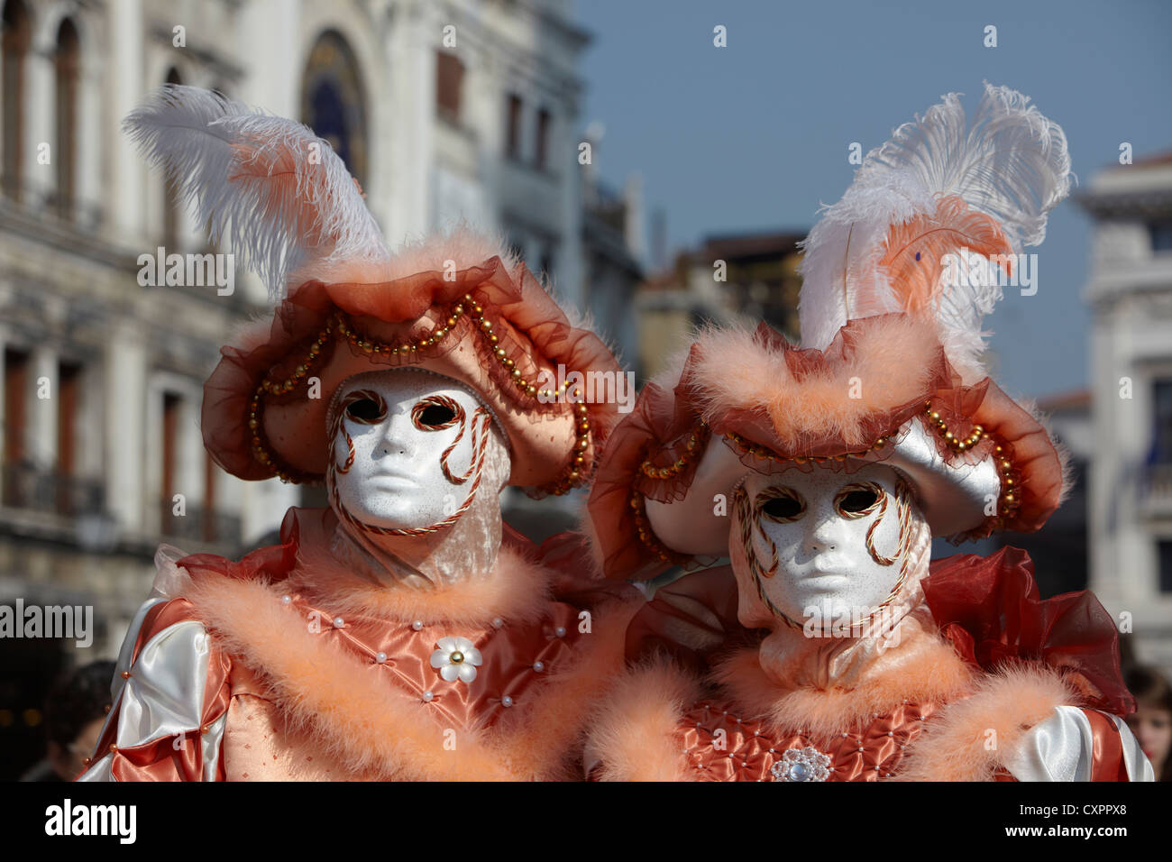 Romantic Couple Venice Carnival Stock Photo - Alamy