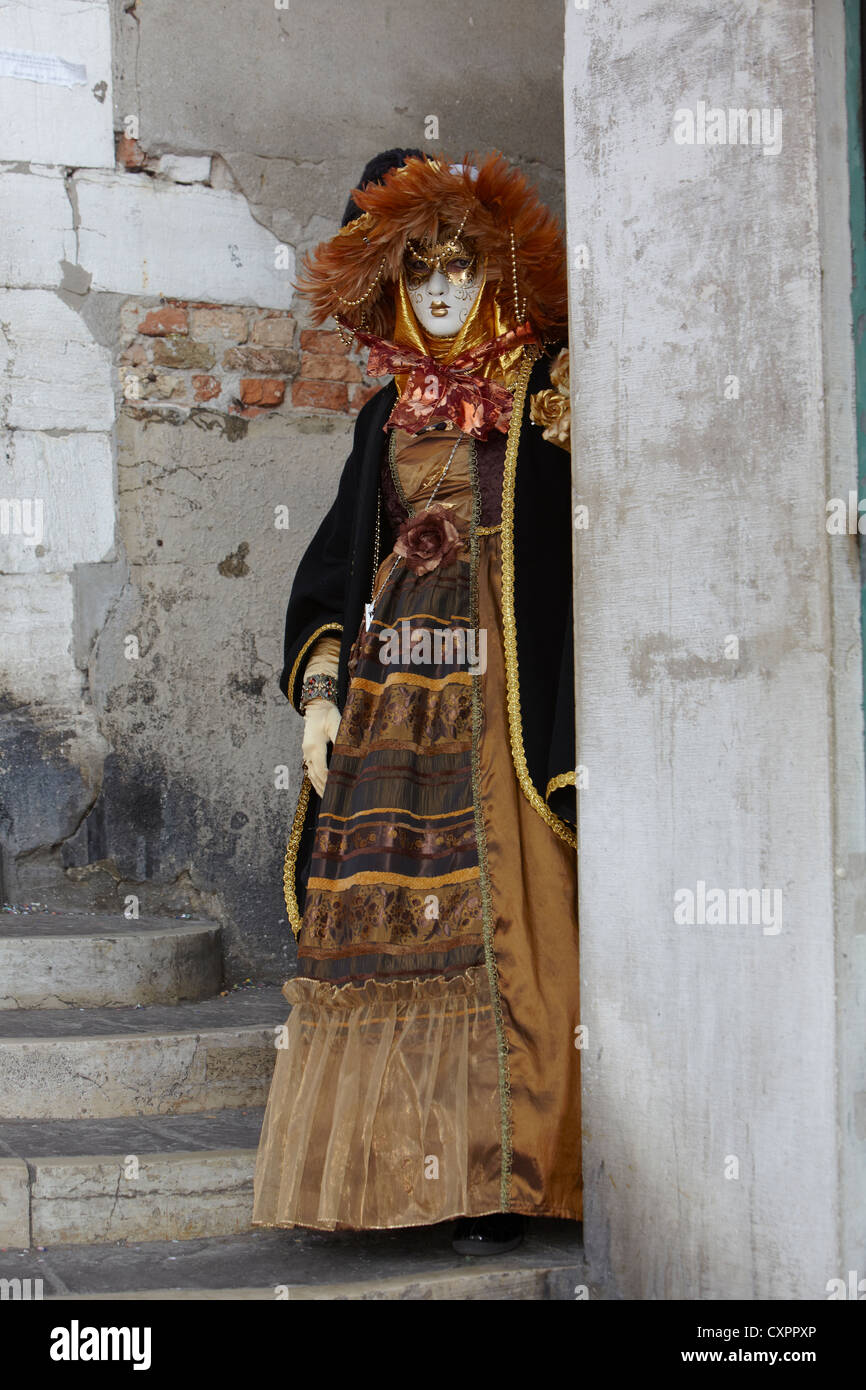 Venice Carnival Costume Stock Photo