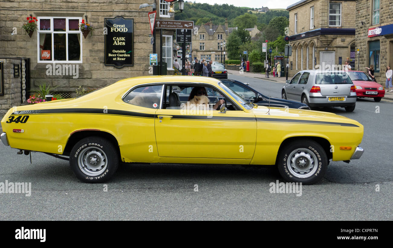American classic car in Ramsbottom, Lancashire Stock Photo Alamy