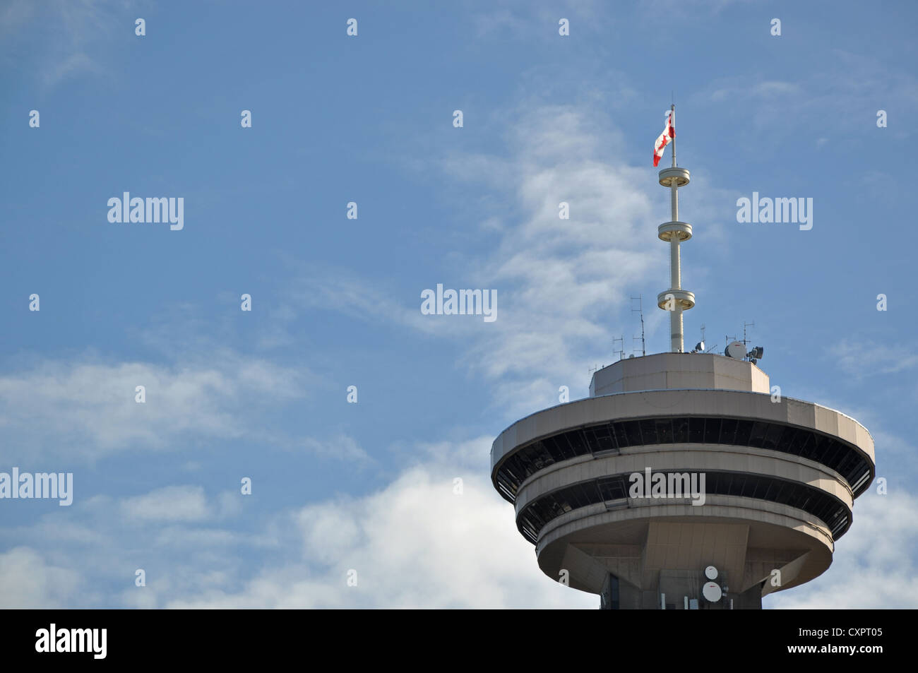 Sky Tower in Vancouver Canada Stock Photo