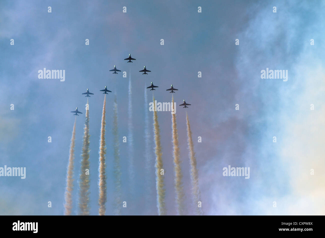 Airshow on the sky Stock Photo - Alamy