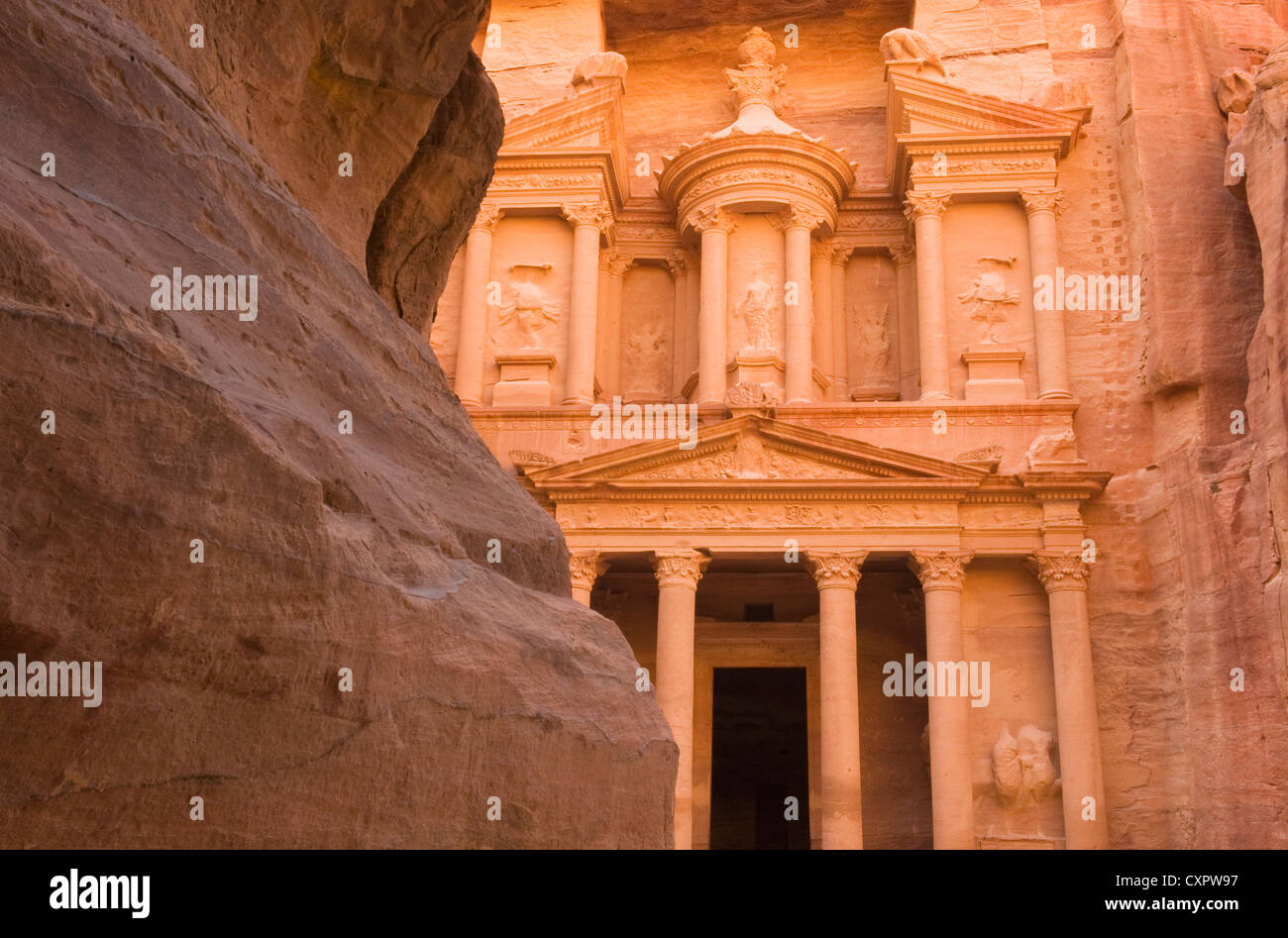 Petra, Nabataean Stone City, Jordan WORLD HERITAGE SITE Stock Photo