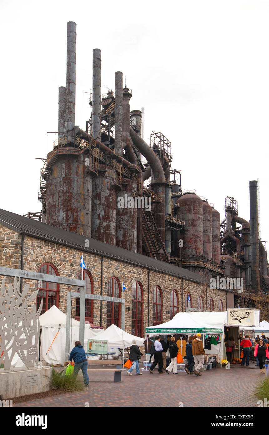Steel Stacks campus in Bethlehem PA Stock Photo Alamy