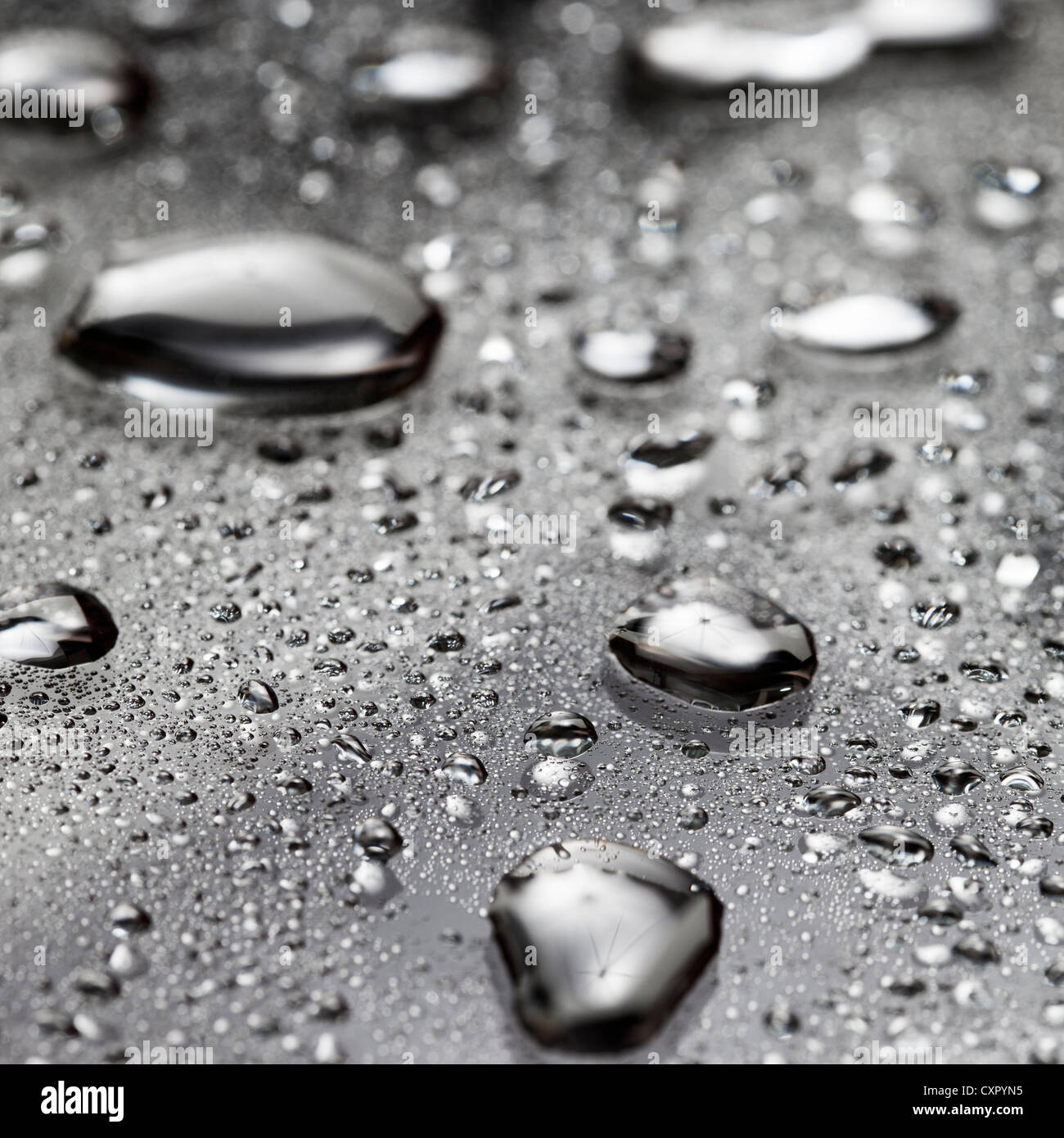 Water droplets macro close up Stock Photo - Alamy