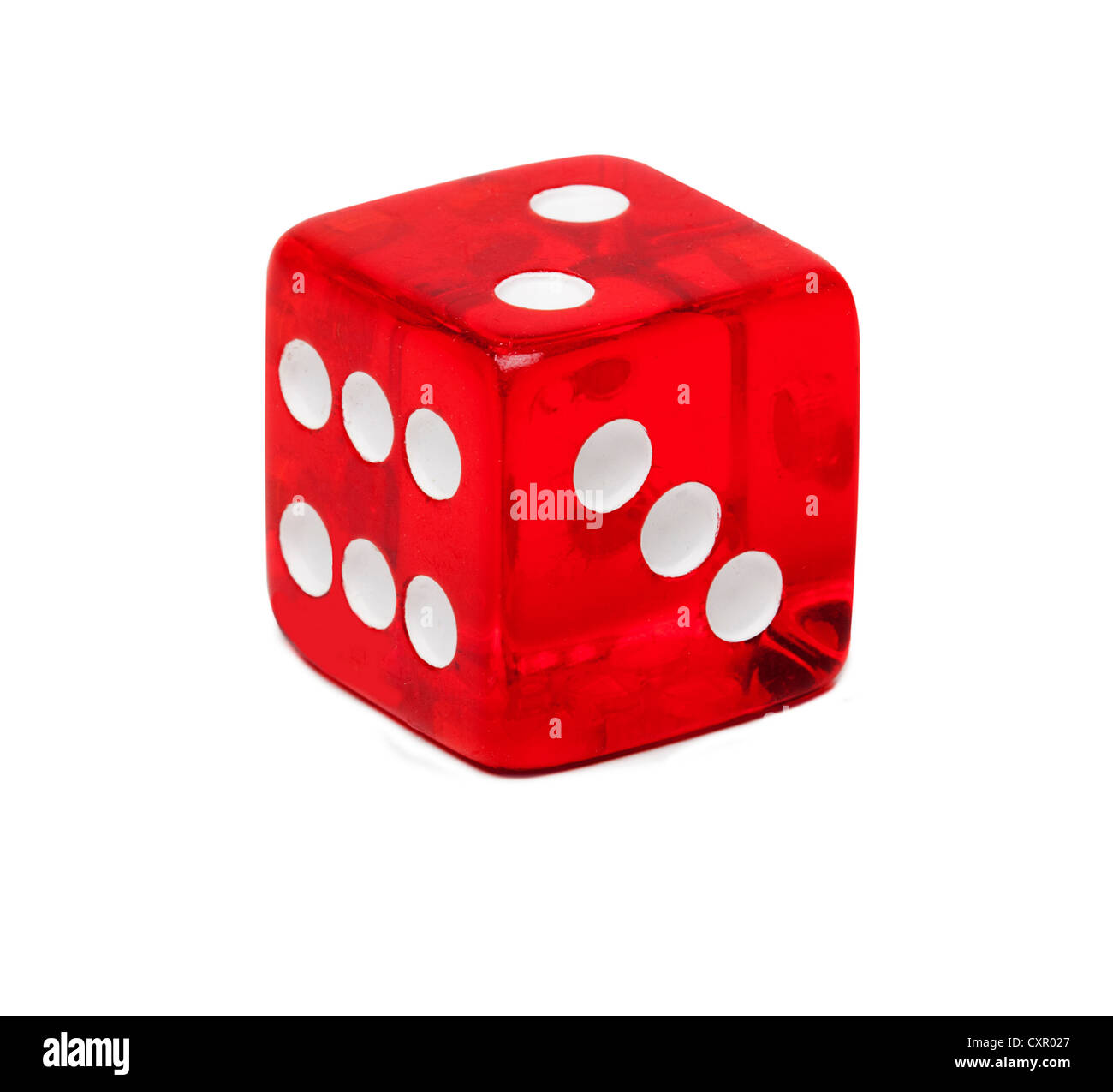 Red dice Stock Photo
