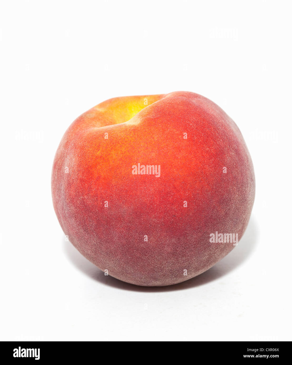 Whole peach Stock Photo