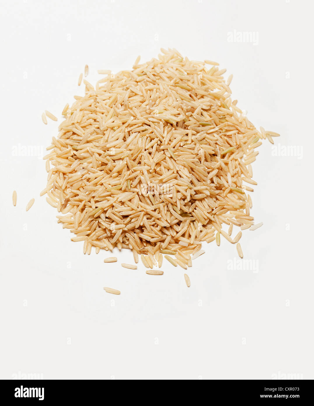 Brown rice Stock Photo