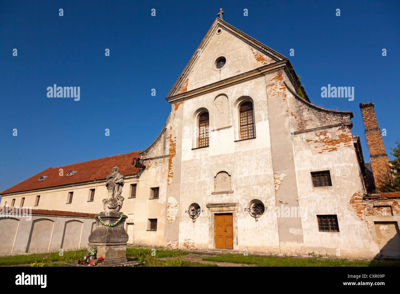 Rural church, Olesko, Galicia, western Ukraine Stock Photo