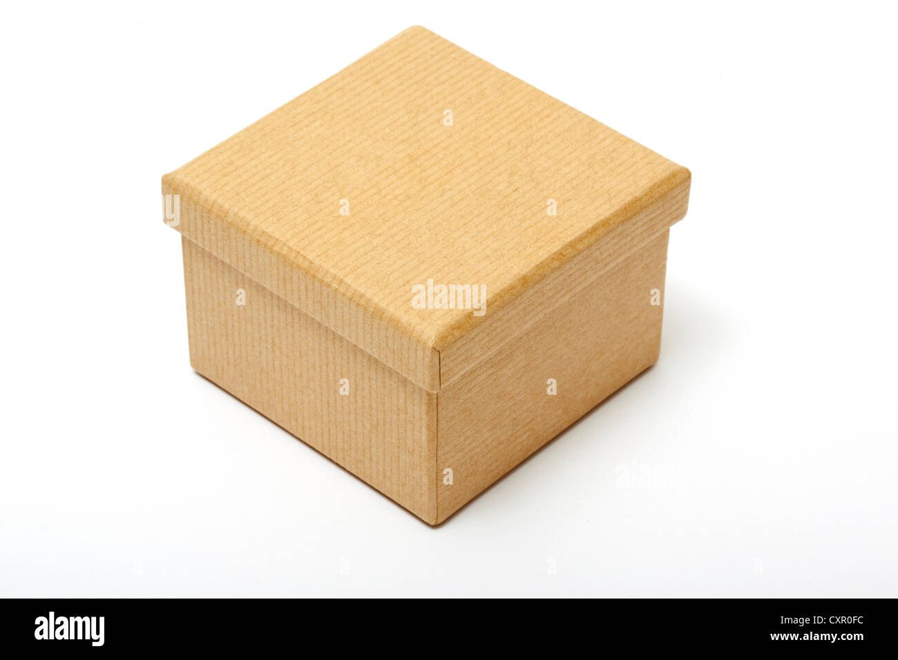 Brown paper box Stock Photo