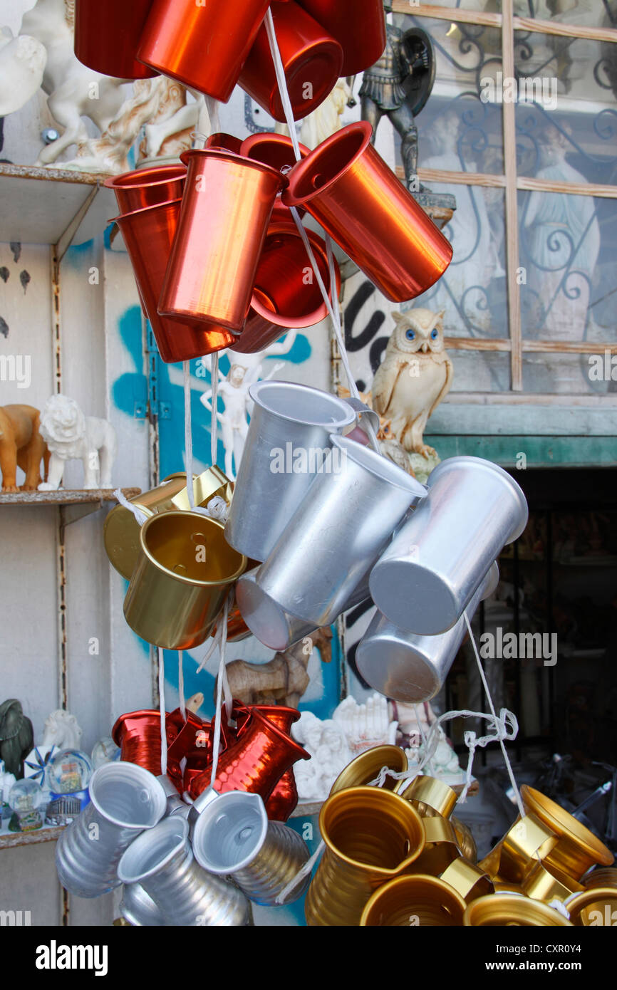 Retsina wine tin cups, Souvenir shop, Dexippou street, near Monastiraki