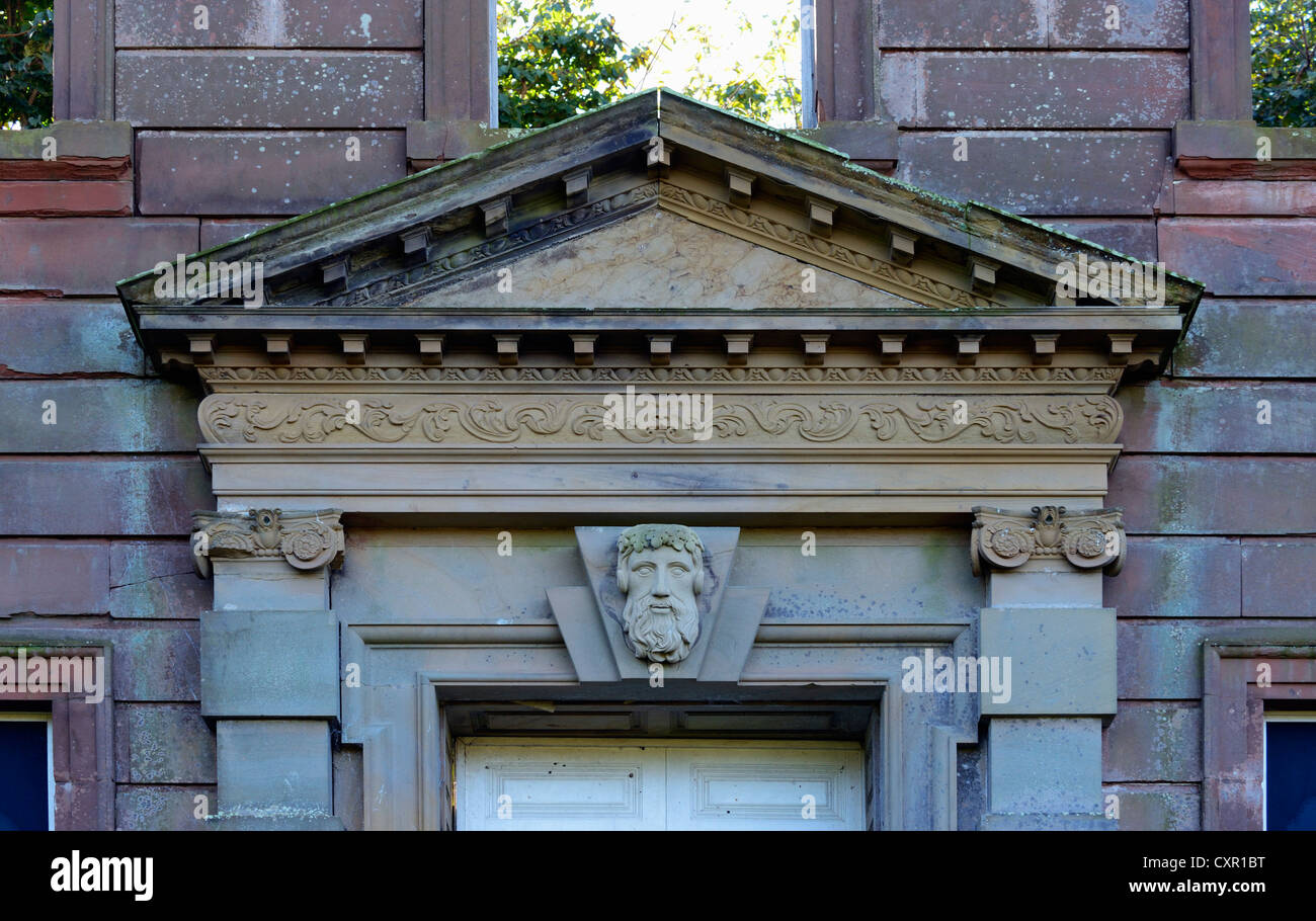 Pediment Above Front Door High Head Castle Ruin Detail