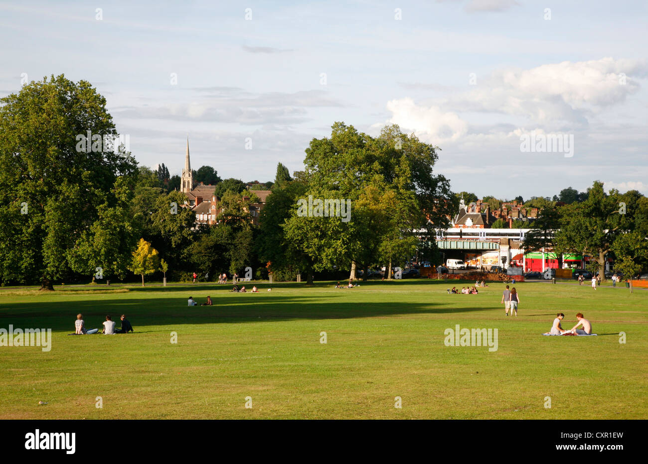 View over Herne Hill from Brockwell Park, London, UK Stock Photo