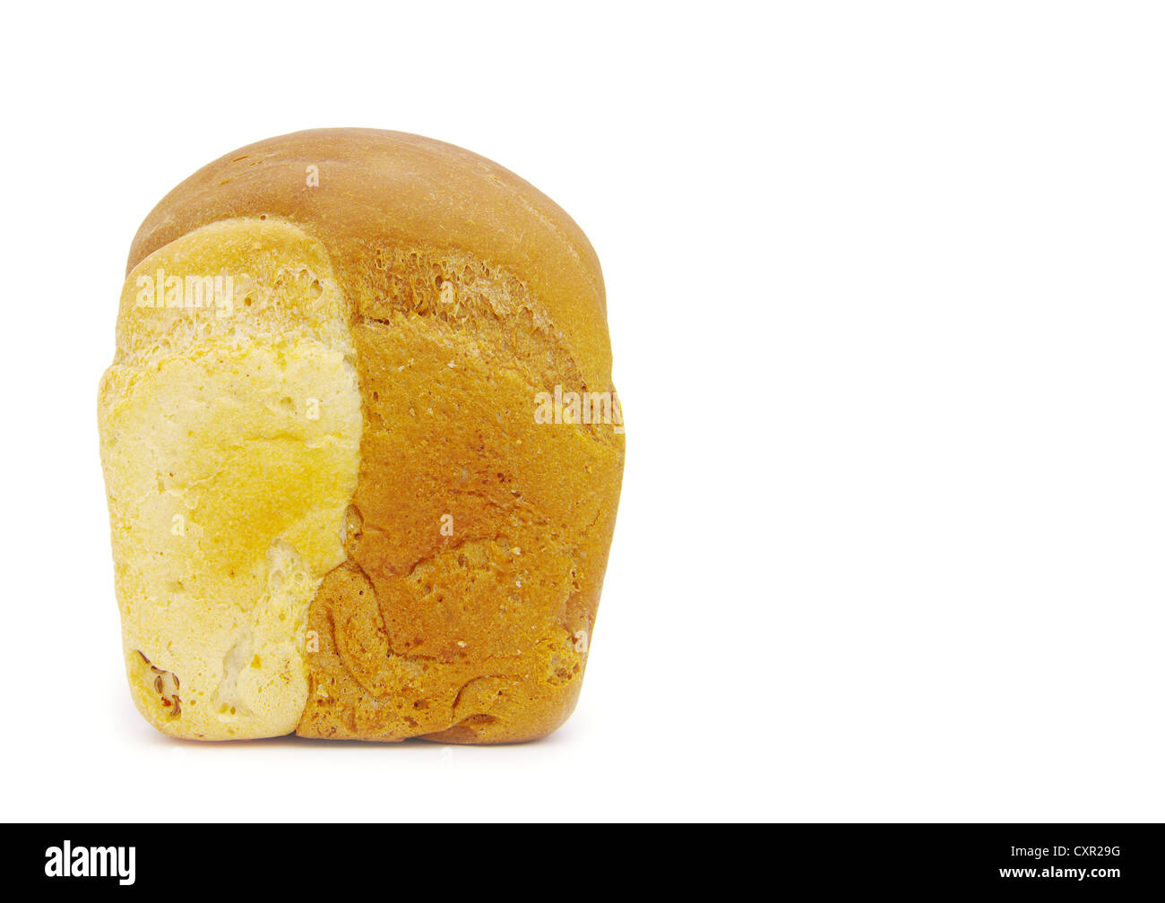 loaf of bread isolated on white background Stock Photo