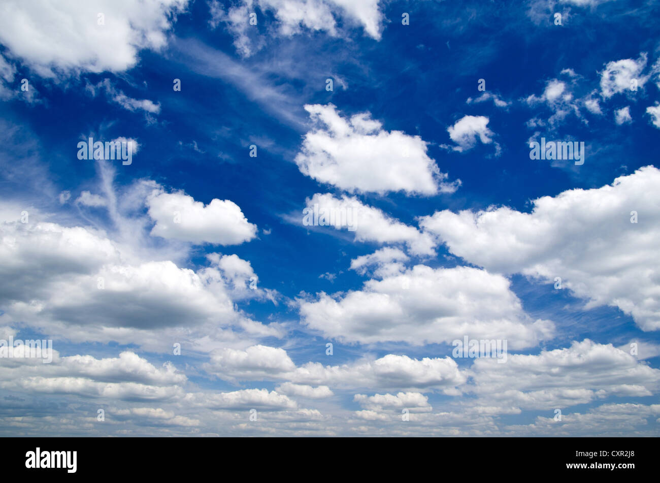 blue sky with clouds closeup Stock Photo - Alamy