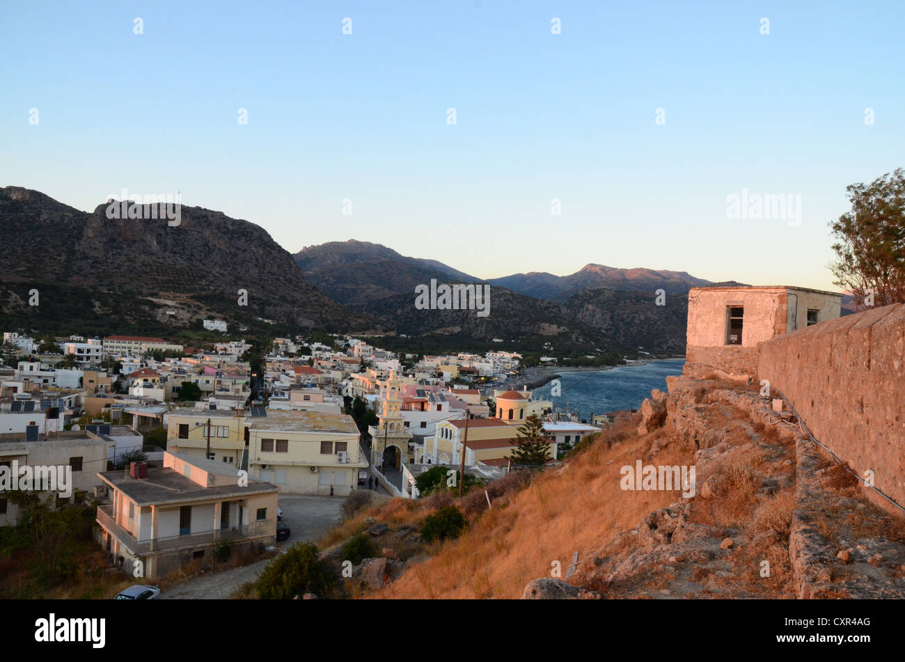 Paleochora, Crete in Summer. Stock Photo