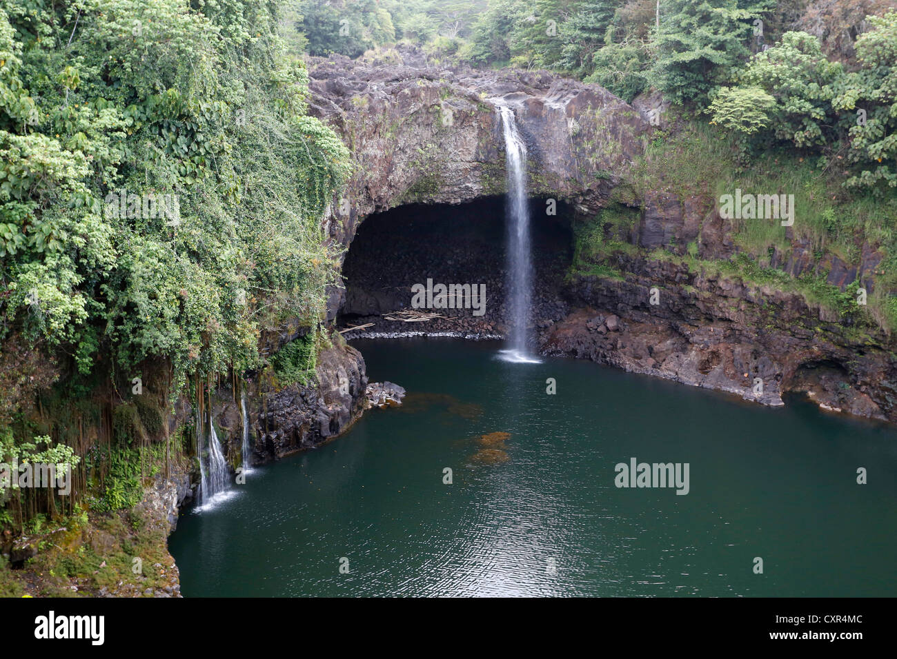 Rainbow Falls, waterfalls, near Hilo, Big Island, Hawaii, USA Stock