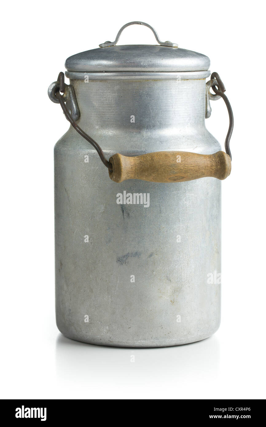 Metal milk containers Stock Photo - Alamy