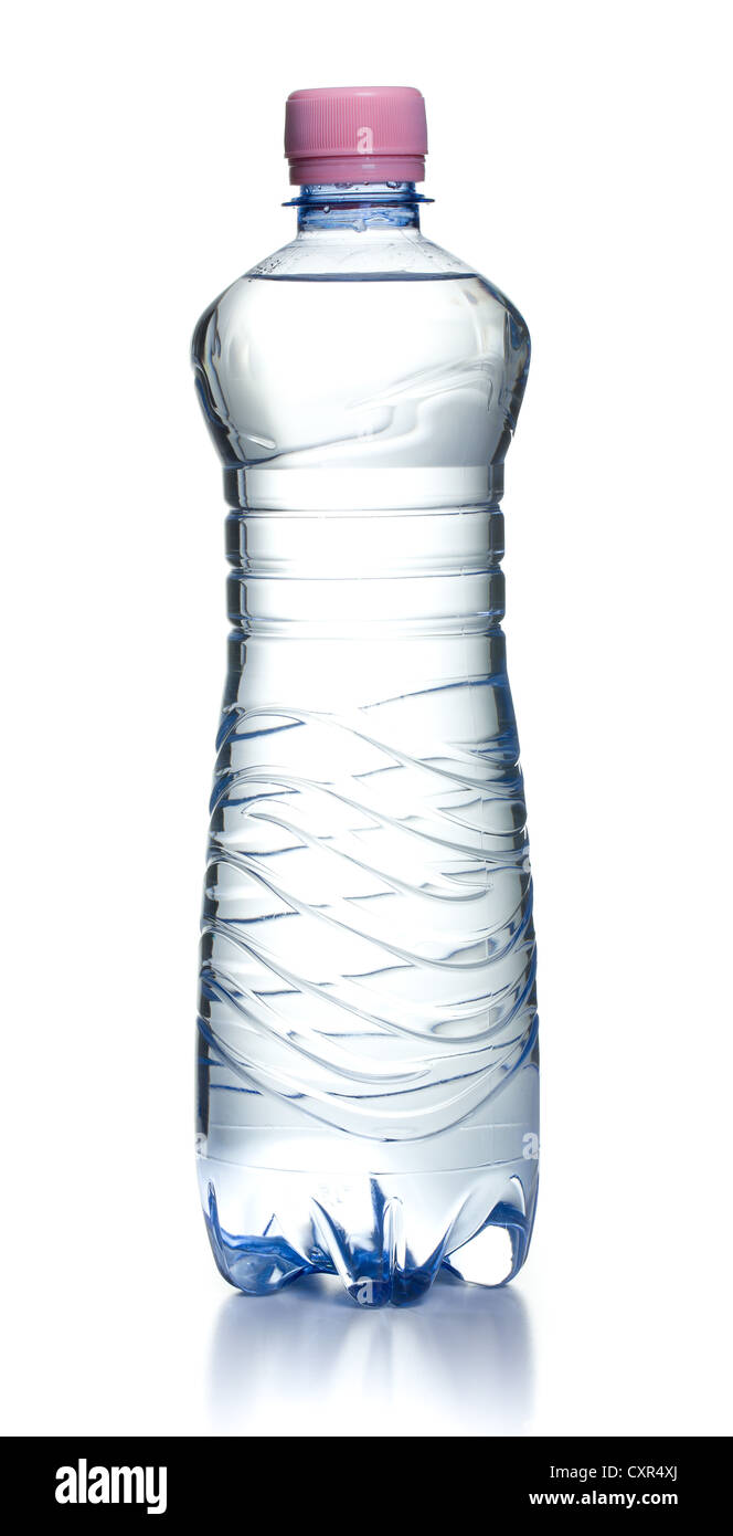 plastic water bottle on white background Stock Photo - Alamy
